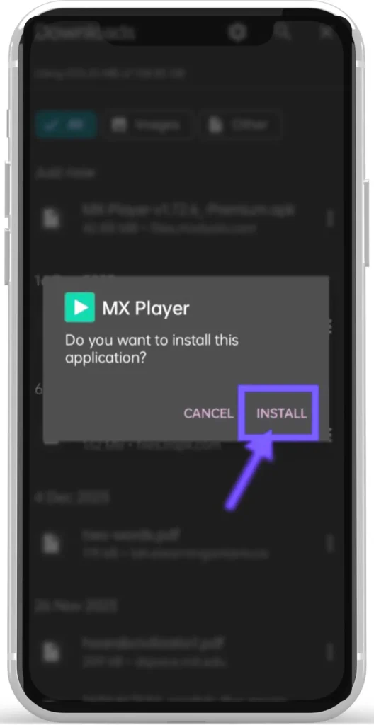 Mx Player mod apk Download install Fig 2.