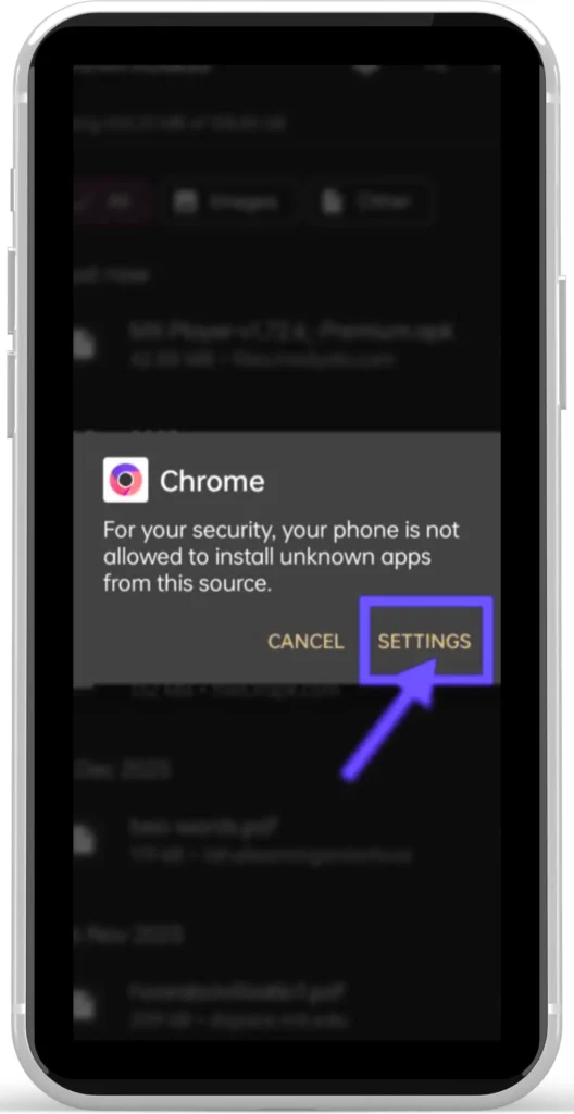 Mx Player mod apk Download click unknown apps.
