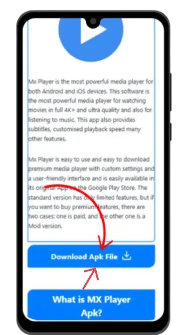 mx player install step 1